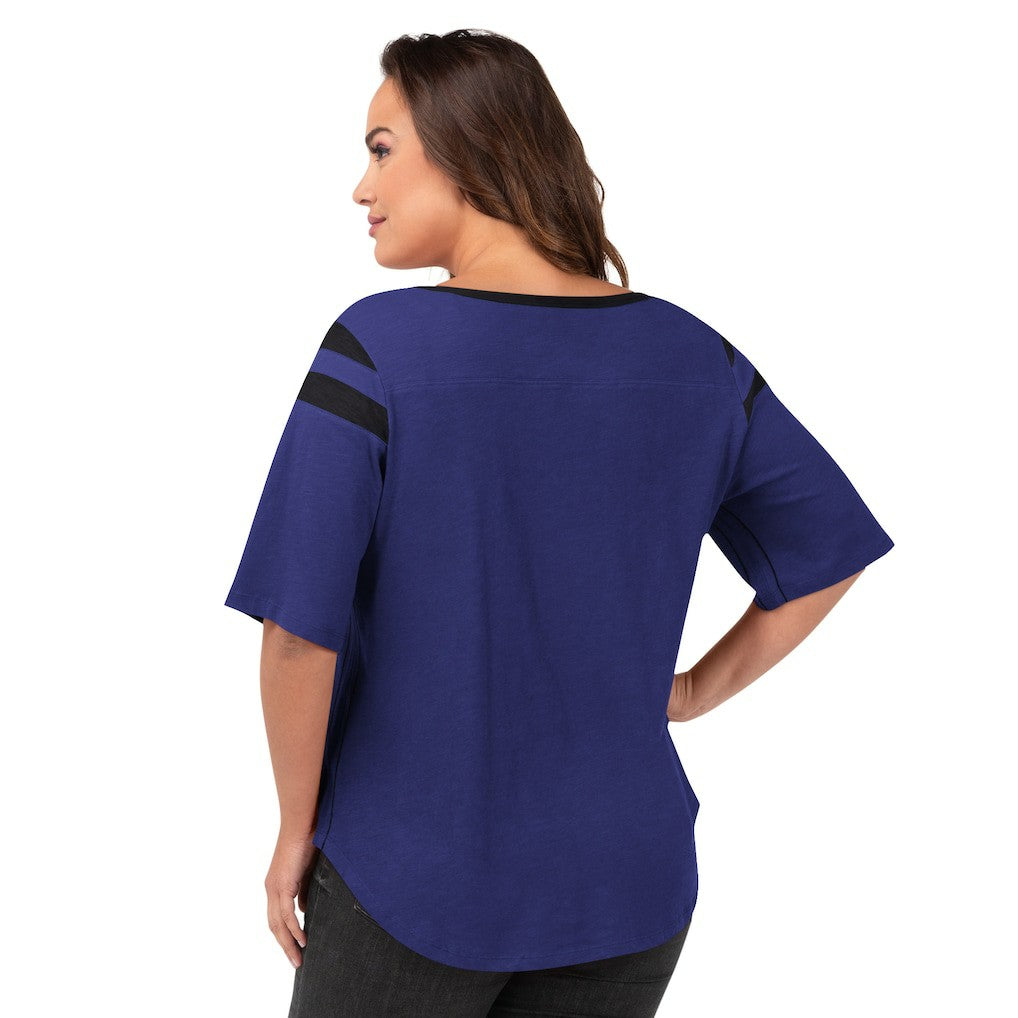 Baltimore Ravens G-III 4Her by Carl Banks Women's Plus Size Linebacker T-Shirt - Purple online