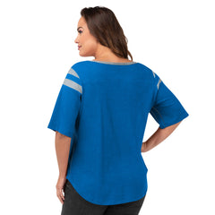 Detroit Lions G-III 4Her by Carl Banks Women's Plus Size Linebacker T-Shirt - Royal for sale