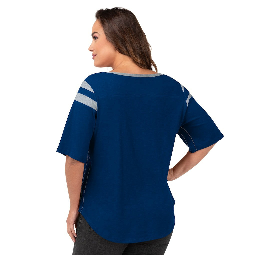 Indianapolis Colts G-III 4Her by Carl Banks Women's Plus Size Linebacker T-Shirt - Royal cheap