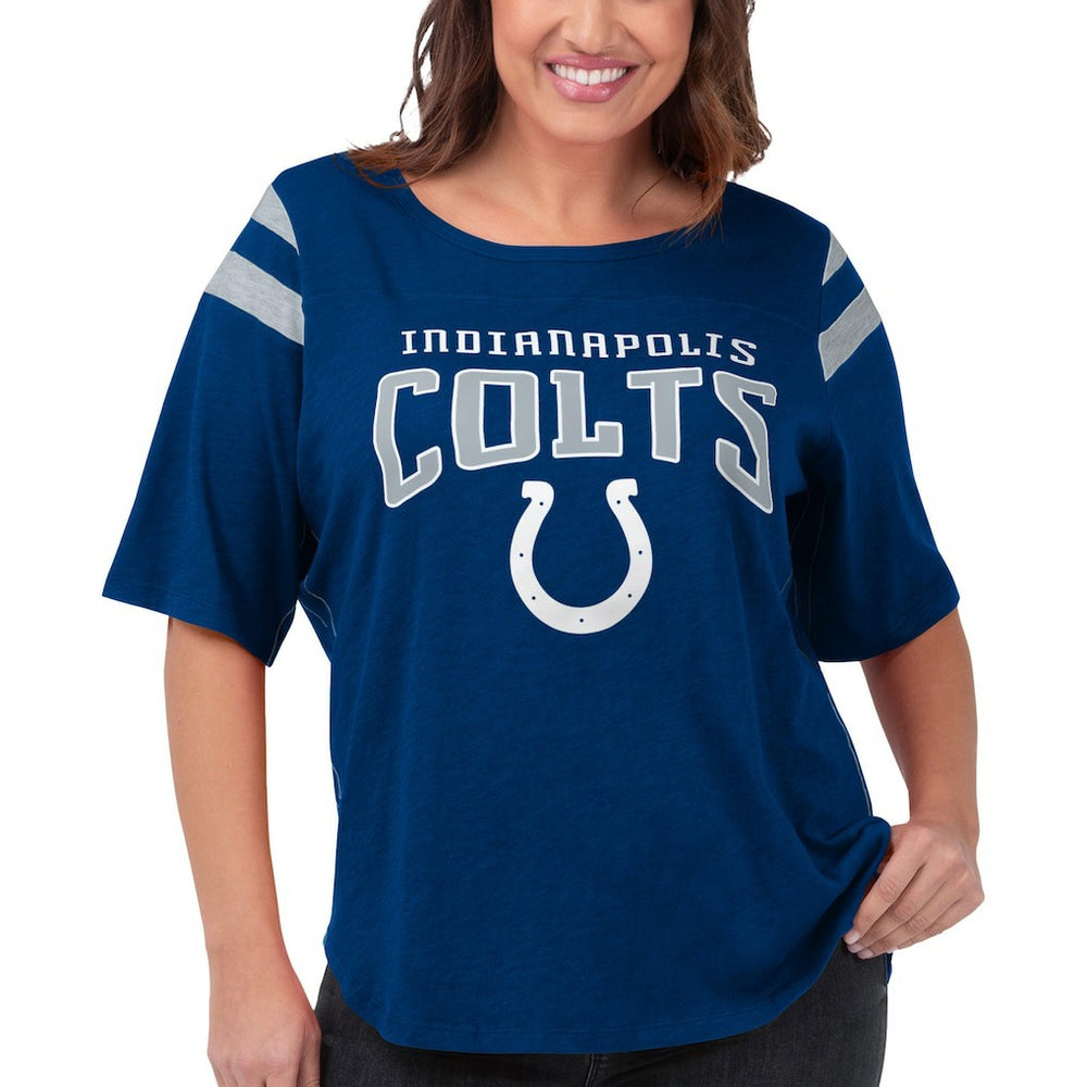 Indianapolis Colts G-III 4Her by Carl Banks Women's Plus Size Linebacker T-Shirt - Royal cheap