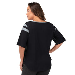 Las Vegas Raiders G-III 4Her by Carl Banks Women's Plus Size Linebacker T-Shirt - Black outlet