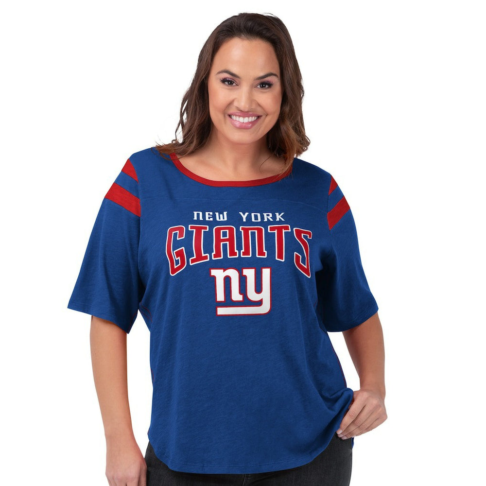 New York Giants G-III 4Her by Carl Banks Women's Plus Size Linebacker T-Shirt - Royal online