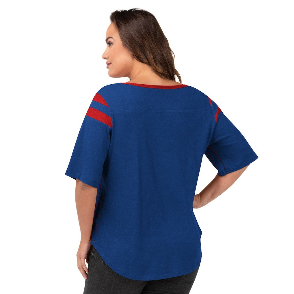 New York Giants G-III 4Her by Carl Banks Women's Plus Size Linebacker T-Shirt - Royal online