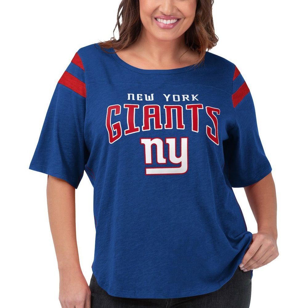 New York Giants G-III 4Her by Carl Banks Women's Plus Size Linebacker T-Shirt - Royal online