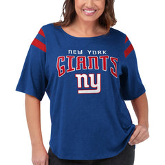 New York Giants G-III 4Her by Carl Banks Women's Plus Size Linebacker T-Shirt - Royal online