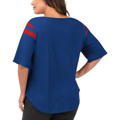 New York Giants G-III 4Her by Carl Banks Women's Plus Size Linebacker T-Shirt - Royal online