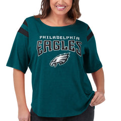 Philadelphia Eagles G-III 4Her by Carl Banks Women's Plus Size Linebacker T-Shirt - Green sale