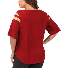 San Francisco 49ers G-III 4Her by Carl Banks Women's Plus Size Linebacker T-Shirt - Red for sale