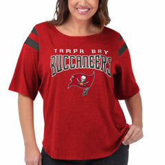 Tampa Bay Buccaneers G-III 4Her by Carl Banks Women's Plus Size Linebacker T-Shirt - Red discount