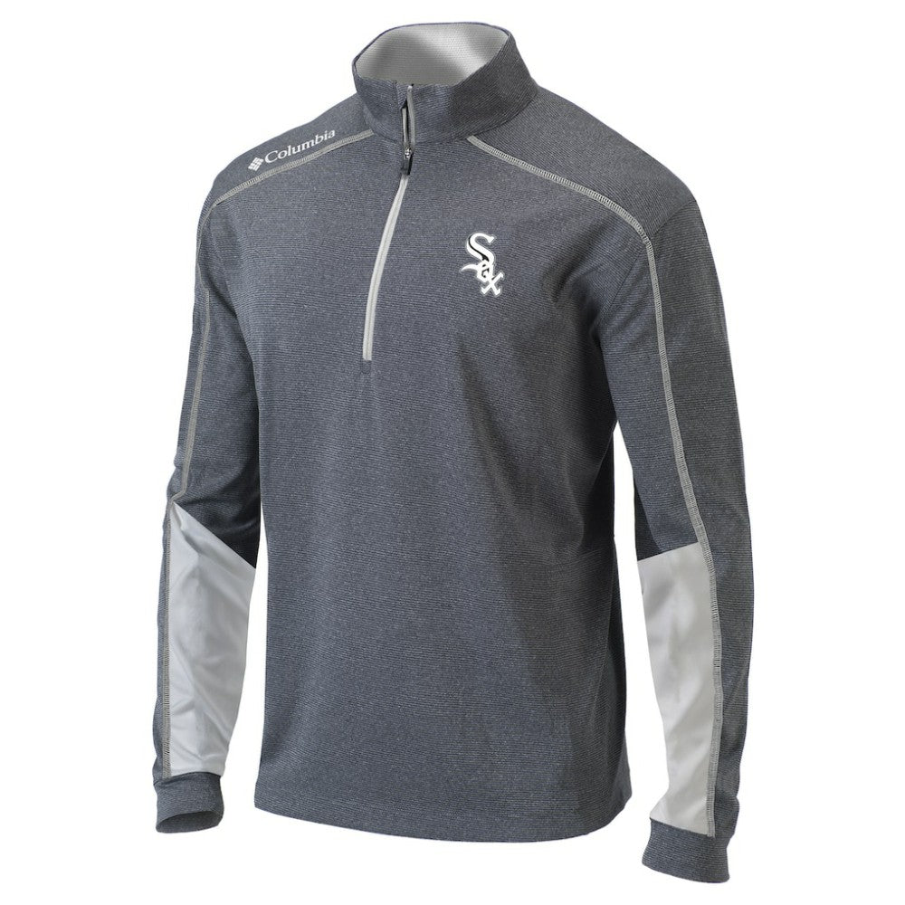 Chicago White Sox Omni-Wick Shotgun 2.0 Quarter-Zip Pullover Top - Charcoal/White | Columbia