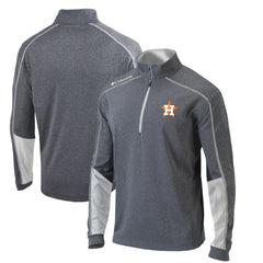 Houston Astros Omni-Wick Shotgun 2.0 Quarter-Zip Pullover Top - Charcoal/White | Columbia