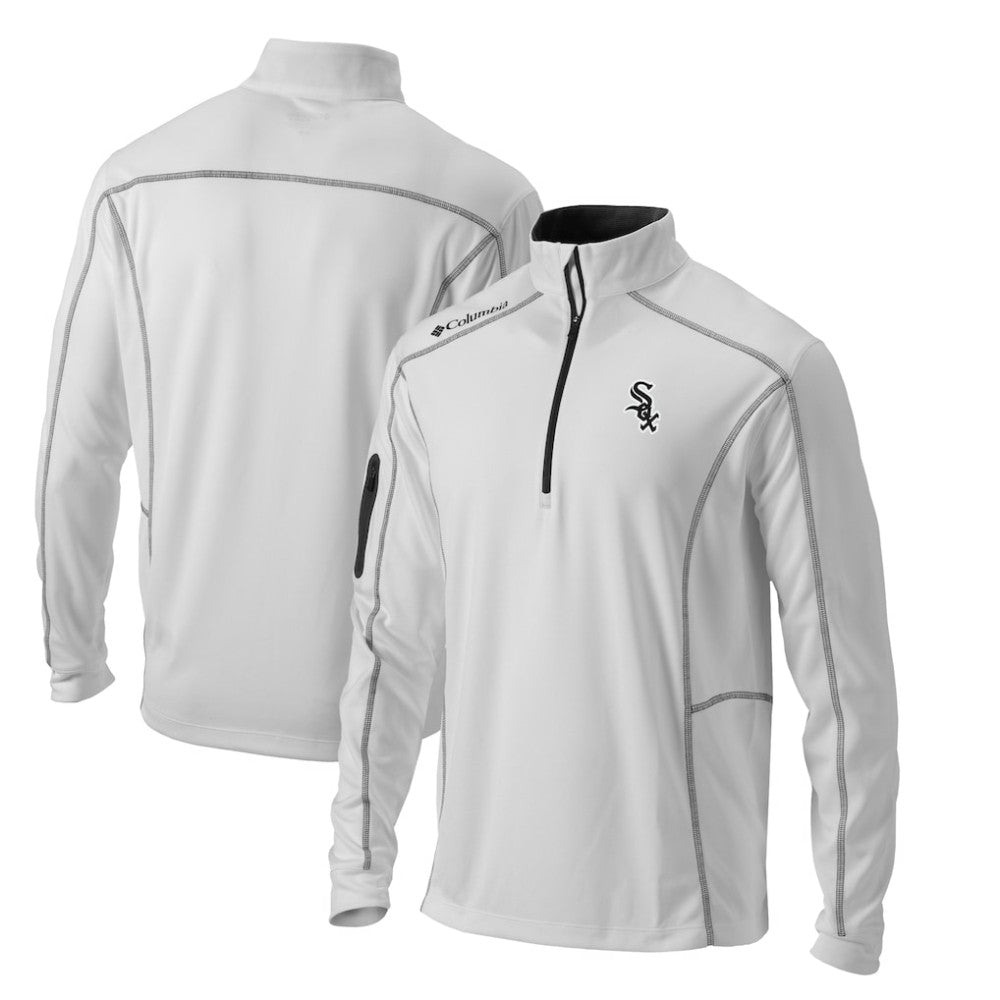 Chicago White Sox Omni-Wick Shotgun Quarter-Zip Pullover Top - White | Columbia