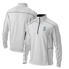 Seattle Mariners Omni-Wick Shotgun Quarter-Zip Pullover Top - White | Columbia