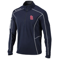 St. Louis Cardinals Omni-Wick Shotgun Quarter-Zip Pullover Top - Navy | Columbia