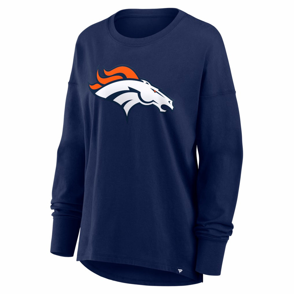 Denver Broncos Women's Essential Long Sleeve T-Shirt - Navy sale