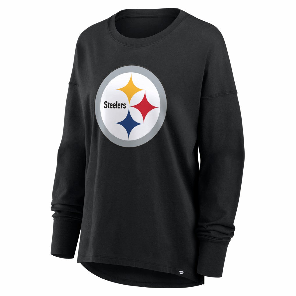 Pittsburgh Steelers Women's Essential Long Sleeve T-Shirt - Black sale