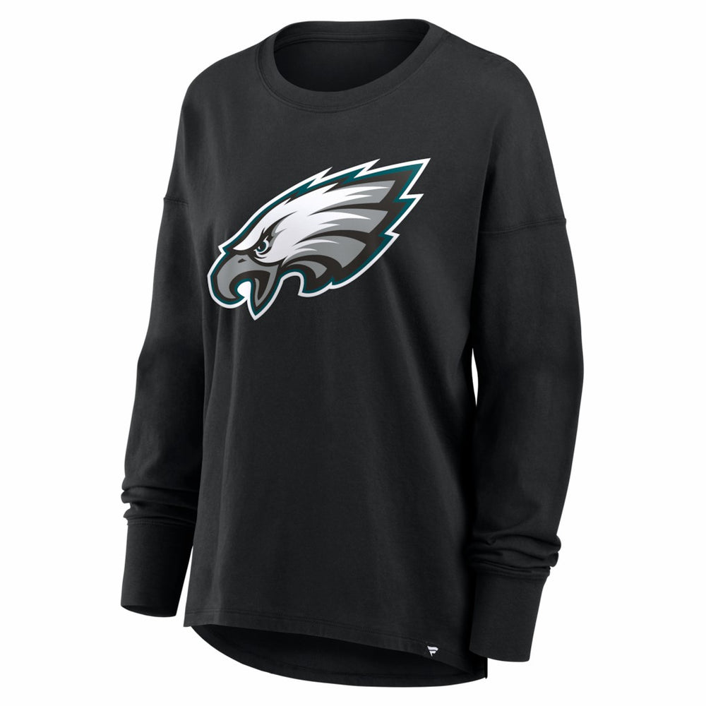 Philadelphia Eagles Women's Essential Long Sleeve T-Shirt - Black on sale