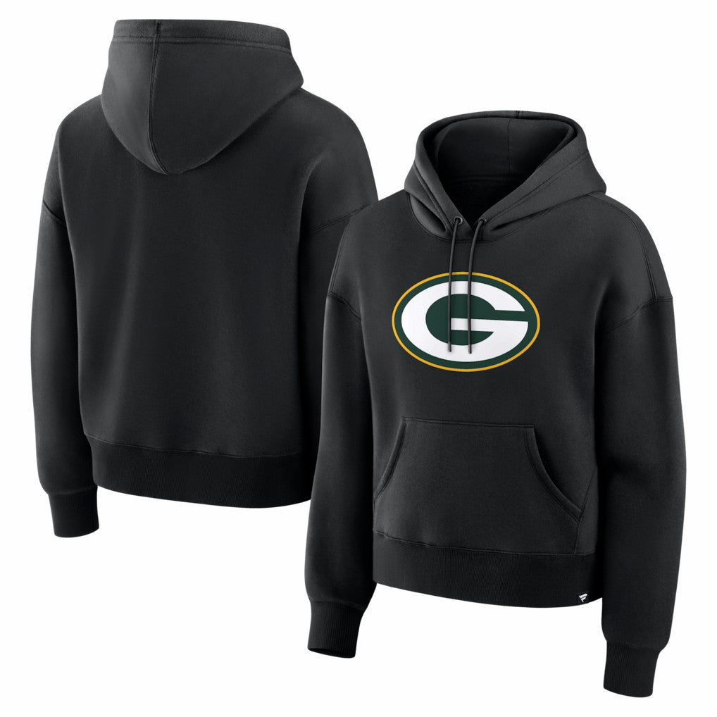 Green Bay Packers Women's Essential Legacy Hoodie - Black outlet