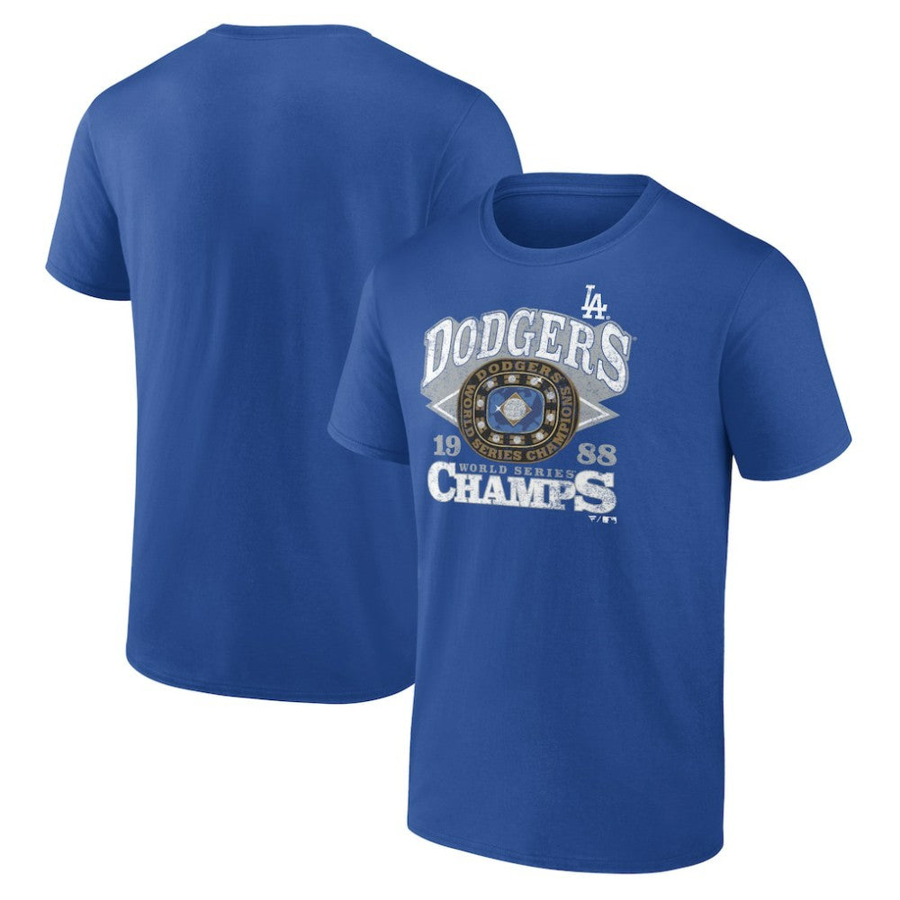 Los Angeles Dodgers 1988 World Series Champions T-Shirt - Royal