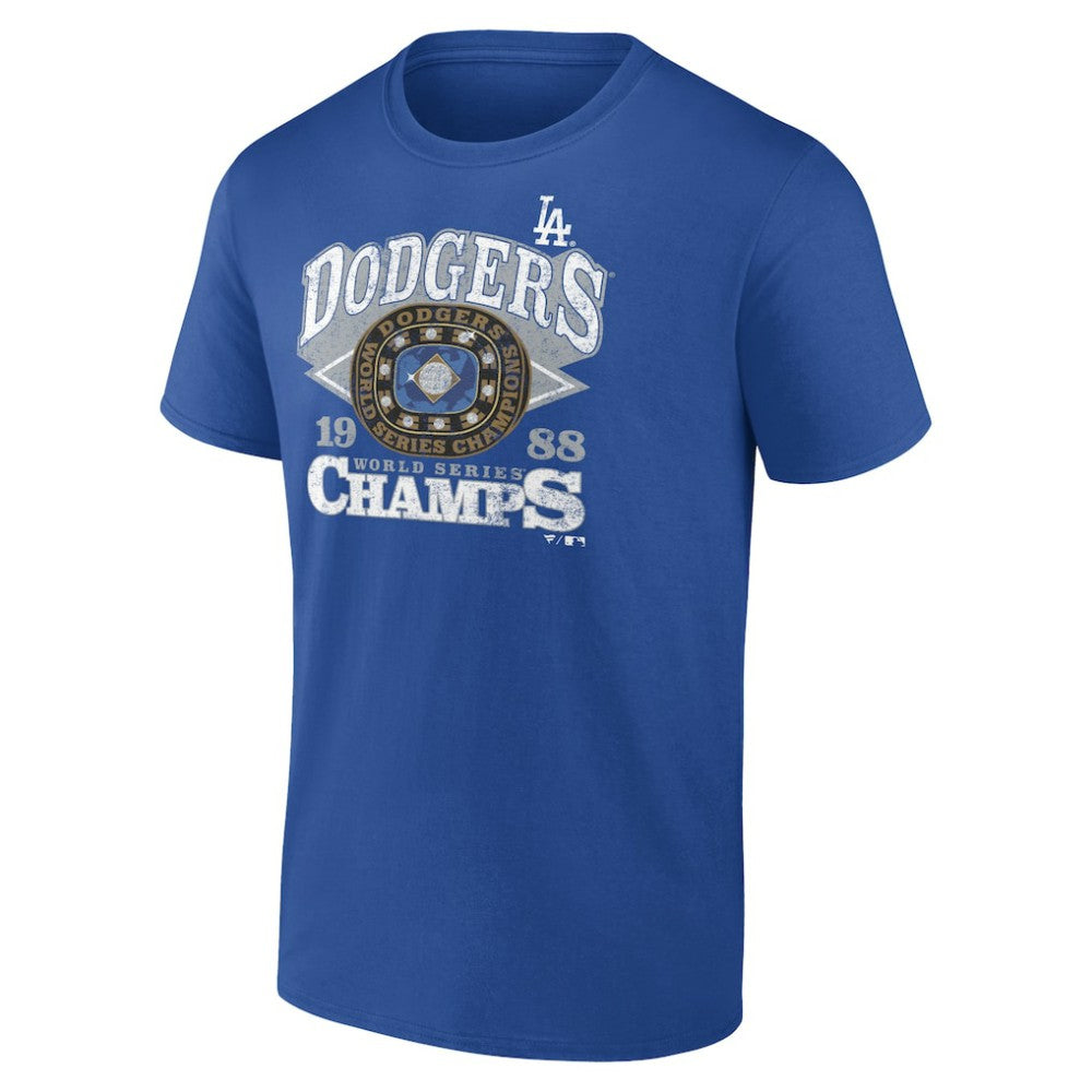 Los Angeles Dodgers 1988 World Series Champions T-Shirt - Royal