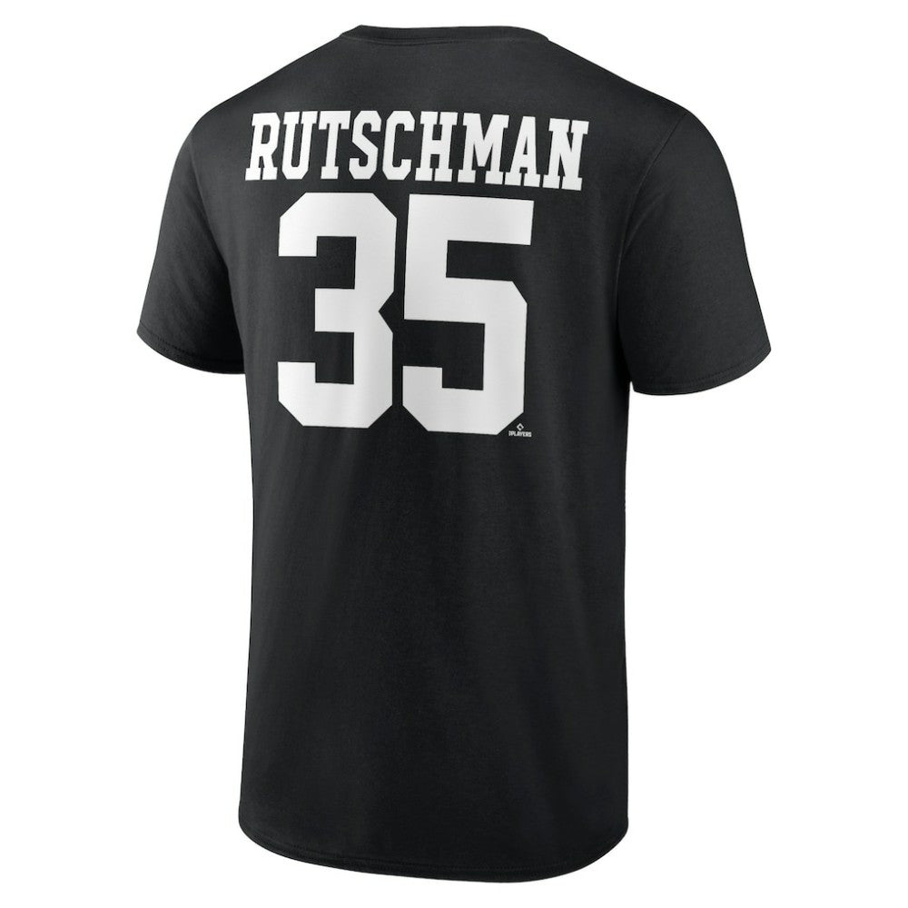 Adley Rutschman Baltimore Orioles Player Icon Name & Number T-Shirt - Black