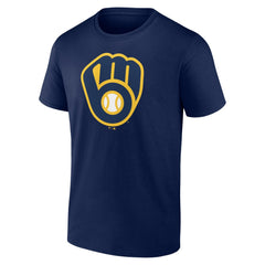 Christian Yelich Milwaukee Brewers Player Icon Name & Number T-Shirt - Navy