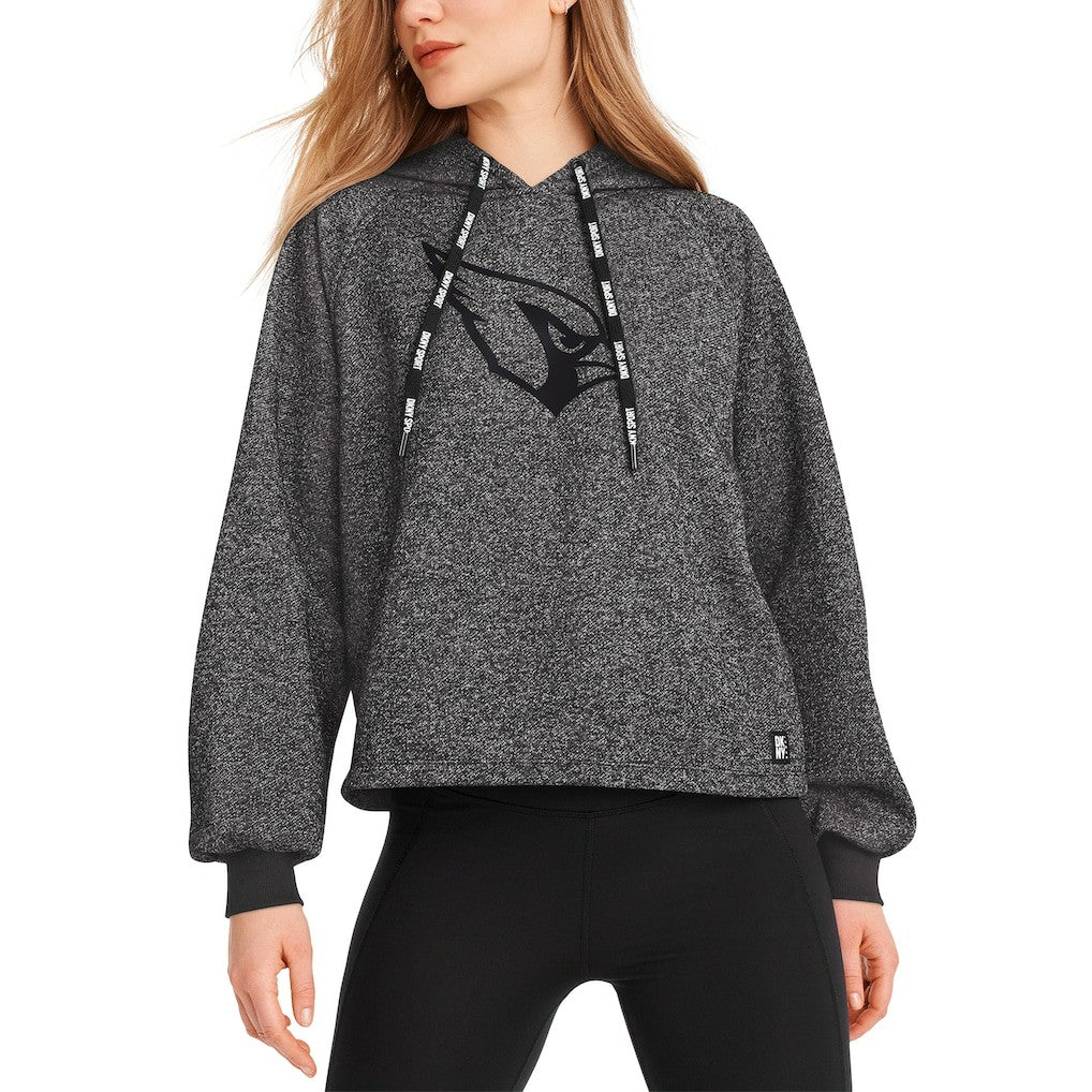 Arizona Cardinals DKNY Sport Women's Debbie Dolman Raglan Pullover Hoodie - Black sale