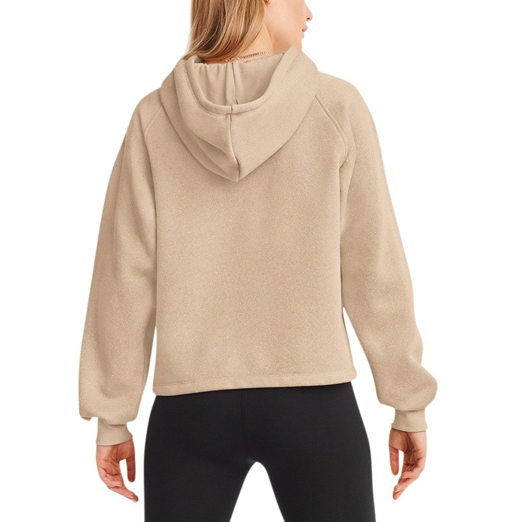 New Orleans Saints DKNY Sport Women's Debbie Dolman Raglan Pullover Hoodie - Cream online