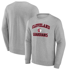 Cleveland Guardians Heart & Soul Pullover Sweatshirt - Heather Gray