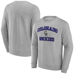 Colorado Rockies Heart & Soul Pullover Sweatshirt - Heather Gray