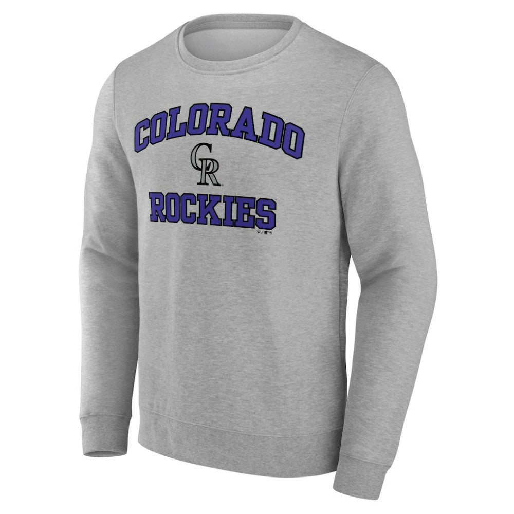 Colorado Rockies Heart & Soul Pullover Sweatshirt - Heather Gray