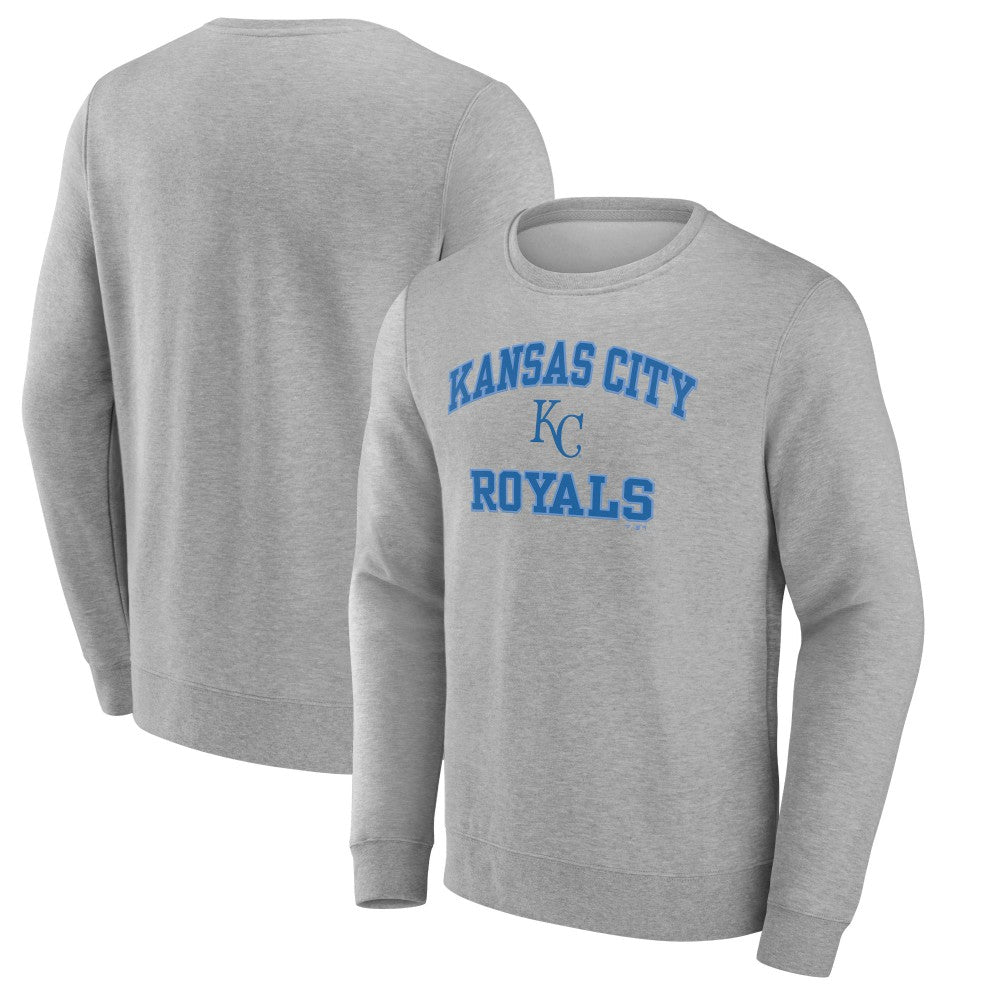 Kansas City Royals Heart & Soul Pullover Sweatshirt - Heather Gray