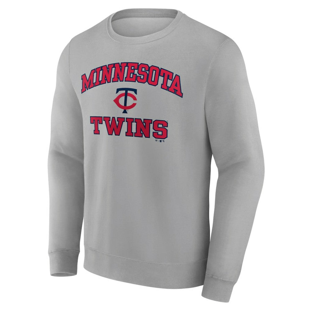 Minnesota Twins Heart & Soul Pullover Sweatshirt - Heather Gray