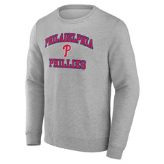 Philadelphia Phillies Heart & Soul Pullover Sweatshirt - Heather Gray