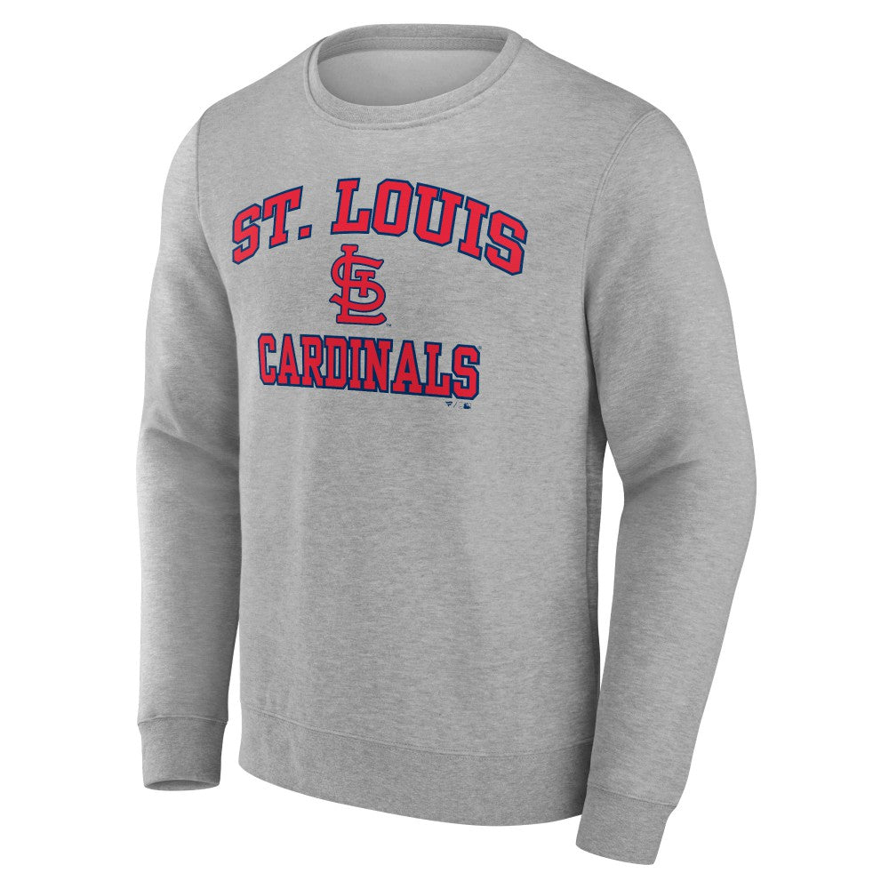 St. Louis Cardinals Heart & Soul Pullover Sweatshirt - Heather Gray
