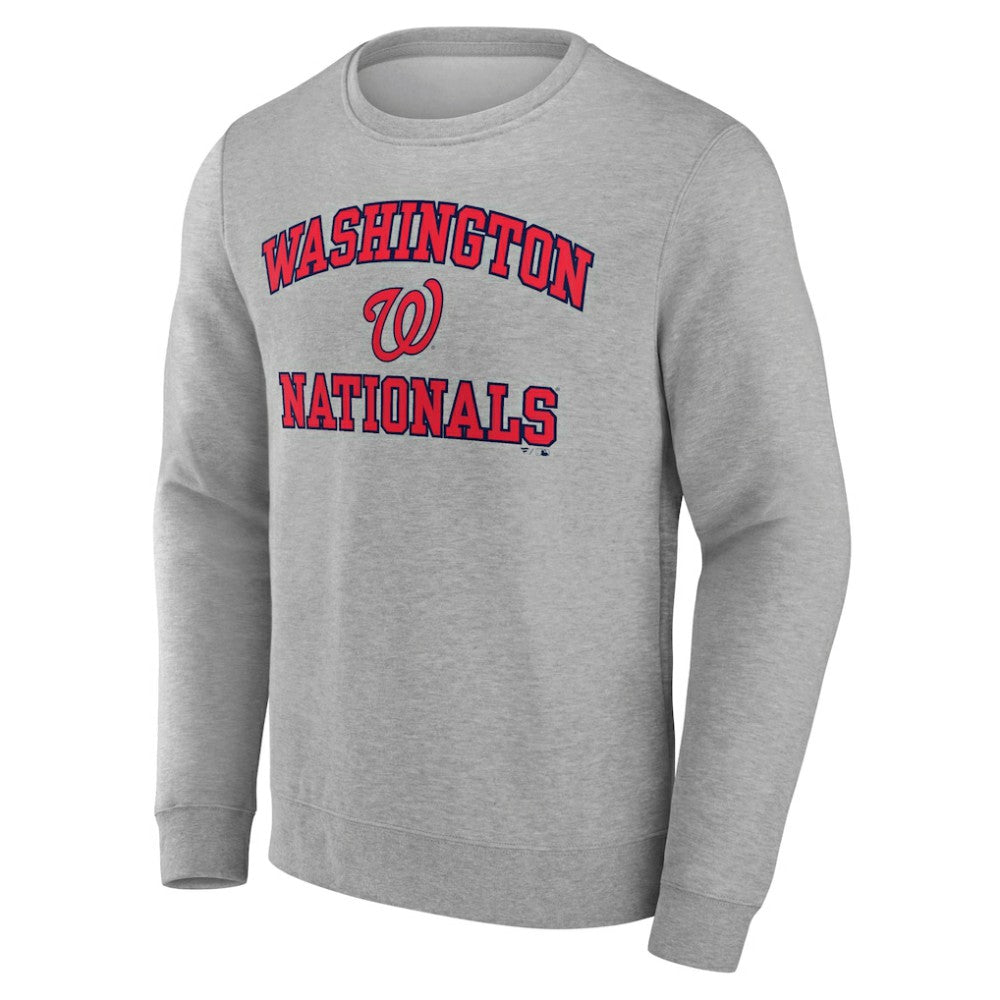 Washington Nationals Heart & Soul Pullover Sweatshirt - Heather Gray