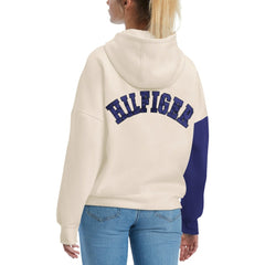 Baltimore Ravens Tommy Hilfiger Women's Harriet Pullover Hoodie - Cream/Purple discount