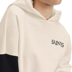 New Orleans Saints Tommy Hilfiger Women's Harriet Pullover Hoodie - Cream/Black discount
