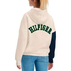 Seattle Seahawks Tommy Hilfiger Women's Harriet Pullover Hoodie - Cream/Navy sale