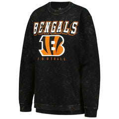 Cincinnati Bengals G-III 4Her by Carl Banks Women's Comfy Cord Pullover Sweatshirt - Black for sale