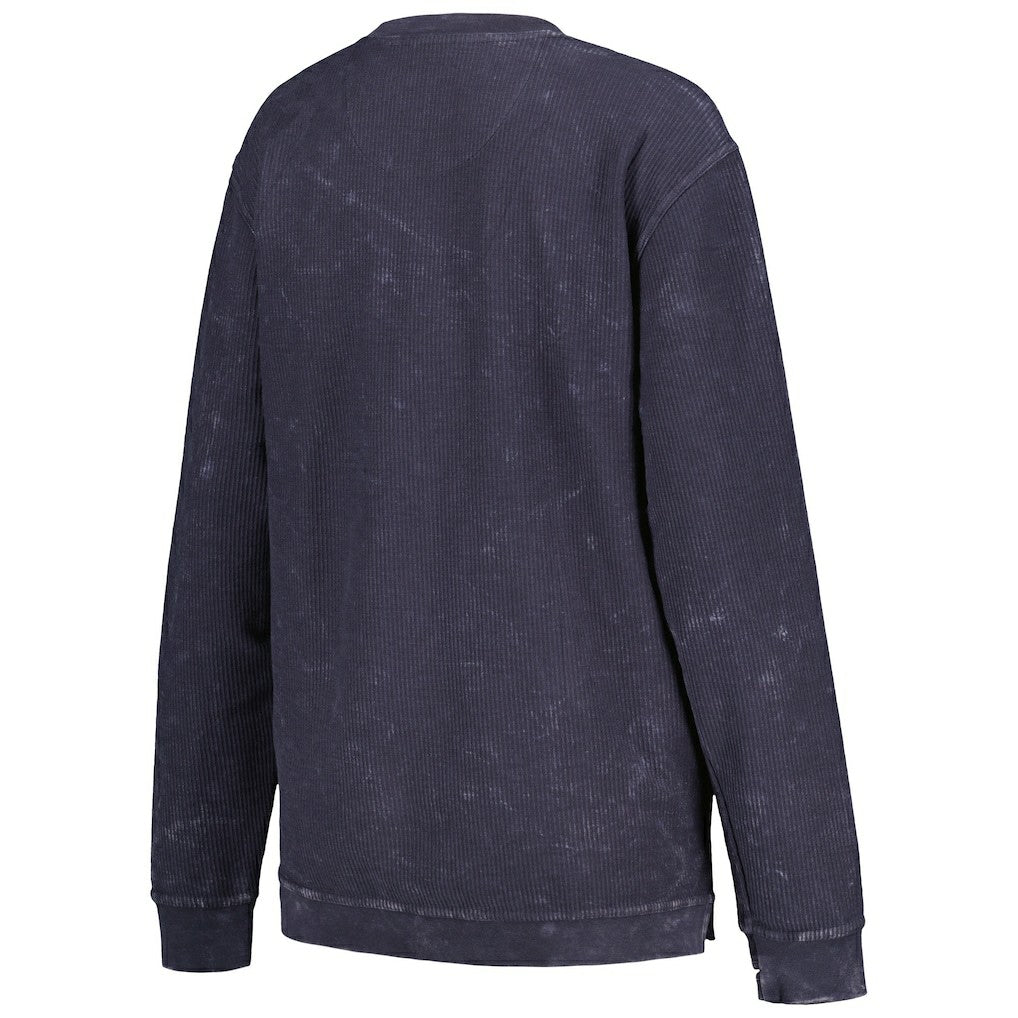 Denver Broncos G-III 4Her by Carl Banks Women's Comfy Cord Pullover Sweatshirt - Navy on sale