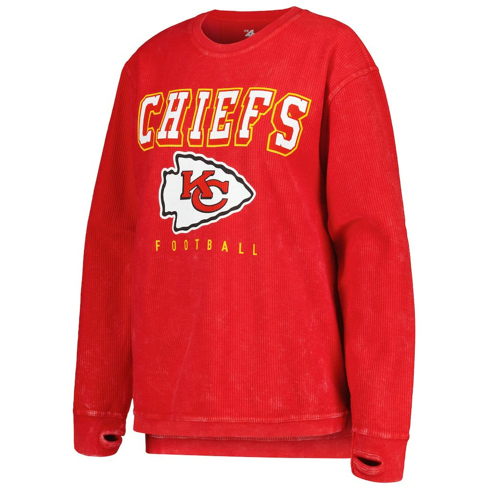 Kansas City Chiefs G-III 4Her by Carl Banks Women's Comfy Cord Pullover Sweatshirt - Red sale
