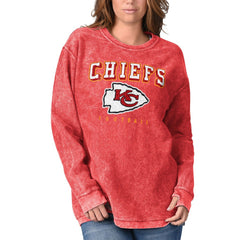 Kansas City Chiefs G-III 4Her by Carl Banks Women's Comfy Cord Pullover Sweatshirt - Red sale