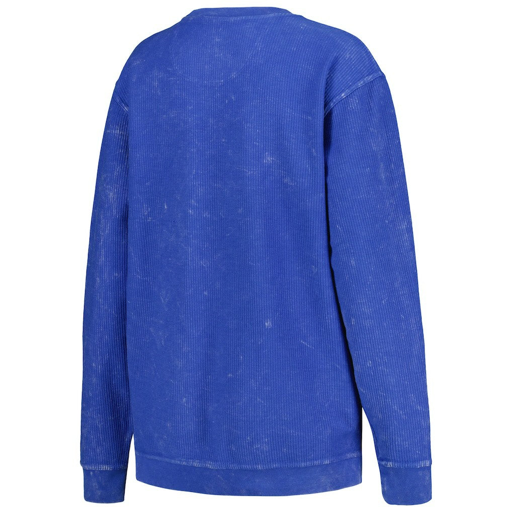 Los Angeles Chargers G-III 4Her by Carl Banks Women's Comfy Cord Pullover Sweatshirt - Powder Blue discount