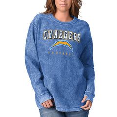 Los Angeles Chargers G-III 4Her by Carl Banks Women's Comfy Cord Pullover Sweatshirt - Powder Blue discount