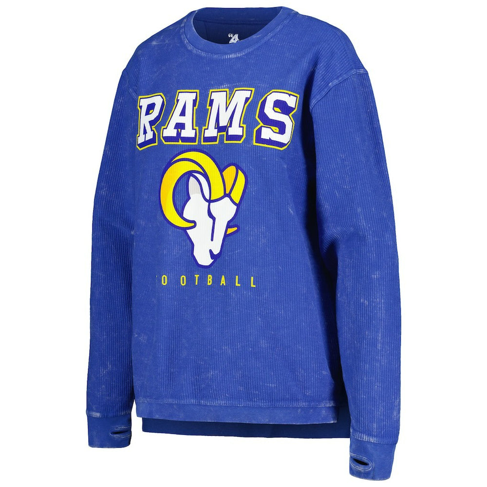 Los Angeles Rams G-III 4Her by Carl Banks Women's Comfy Cord Pullover Sweatshirt - Royal online