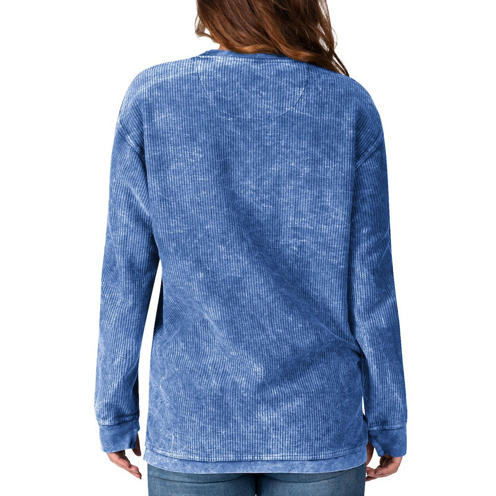 Los Angeles Rams G-III 4Her by Carl Banks Women's Comfy Cord Pullover Sweatshirt - Royal online