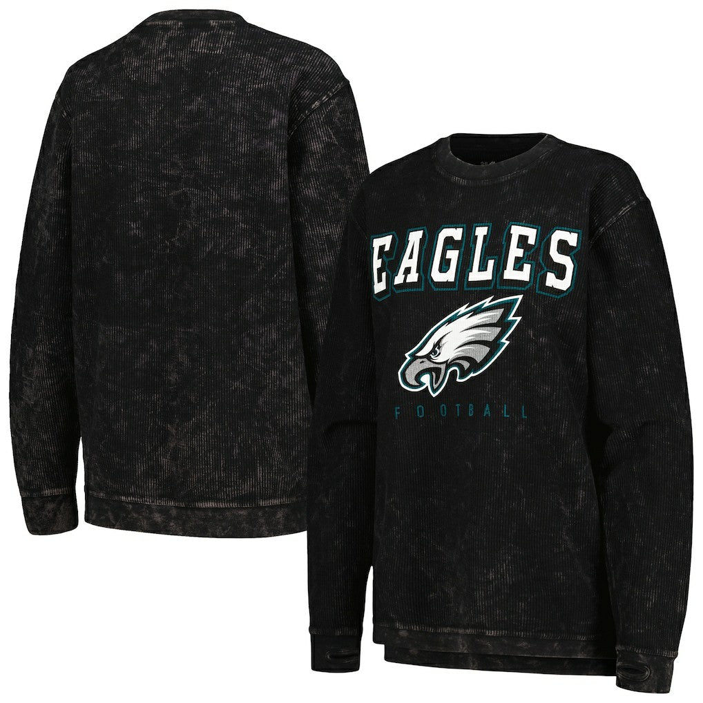 Philadelphia Eagles G-III 4Her by Carl Banks Women's Comfy Cord Pullover Sweatshirt - Black outlet