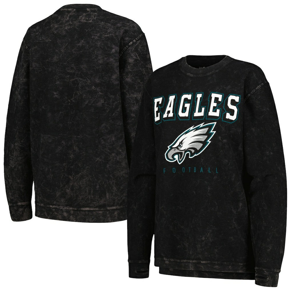Philadelphia Eagles G-III 4Her by Carl Banks Women's Comfy Cord Pullover Sweatshirt - Black outlet