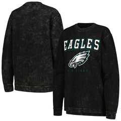 Philadelphia Eagles G-III 4Her by Carl Banks Women's Comfy Cord Pullover Sweatshirt - Black outlet